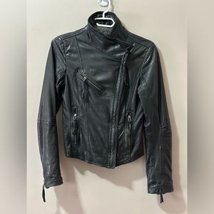Women’s Daniel leather bomber jacket